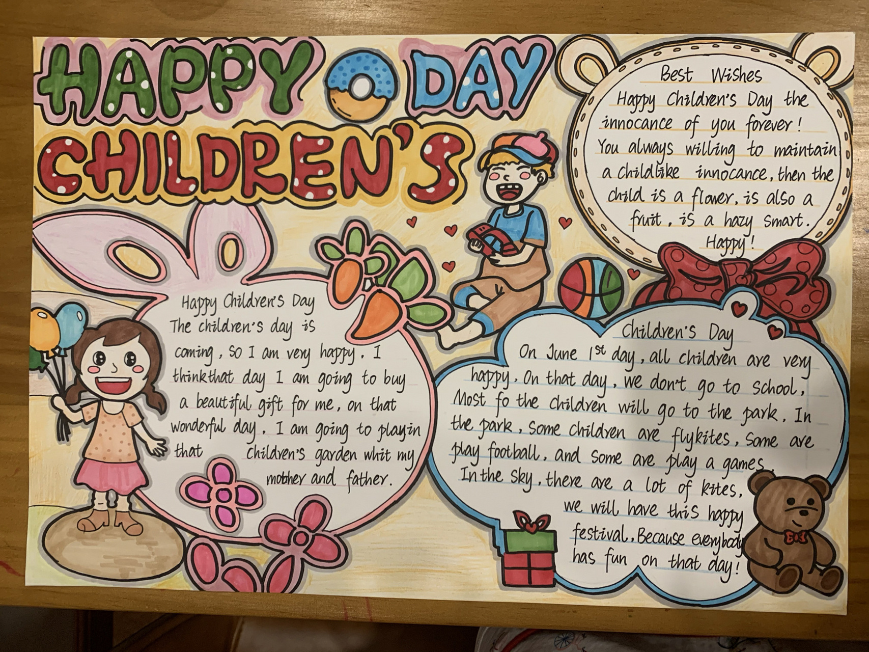 六一节英语手抄报 六一节英语手抄报