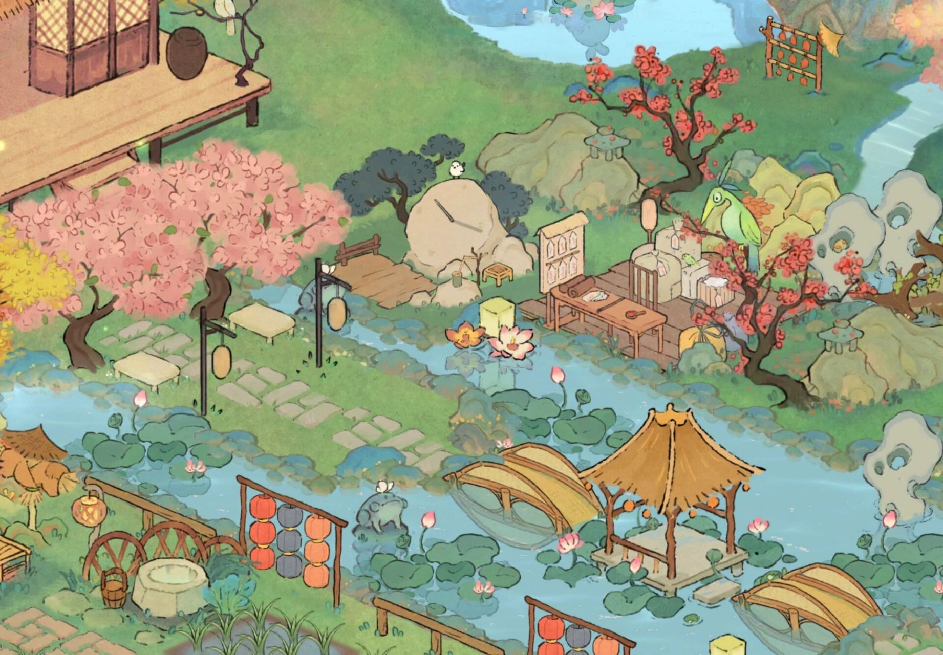 桃源深处有人家布局- -实用美观结合 布局真的太累了,本来想每一块都