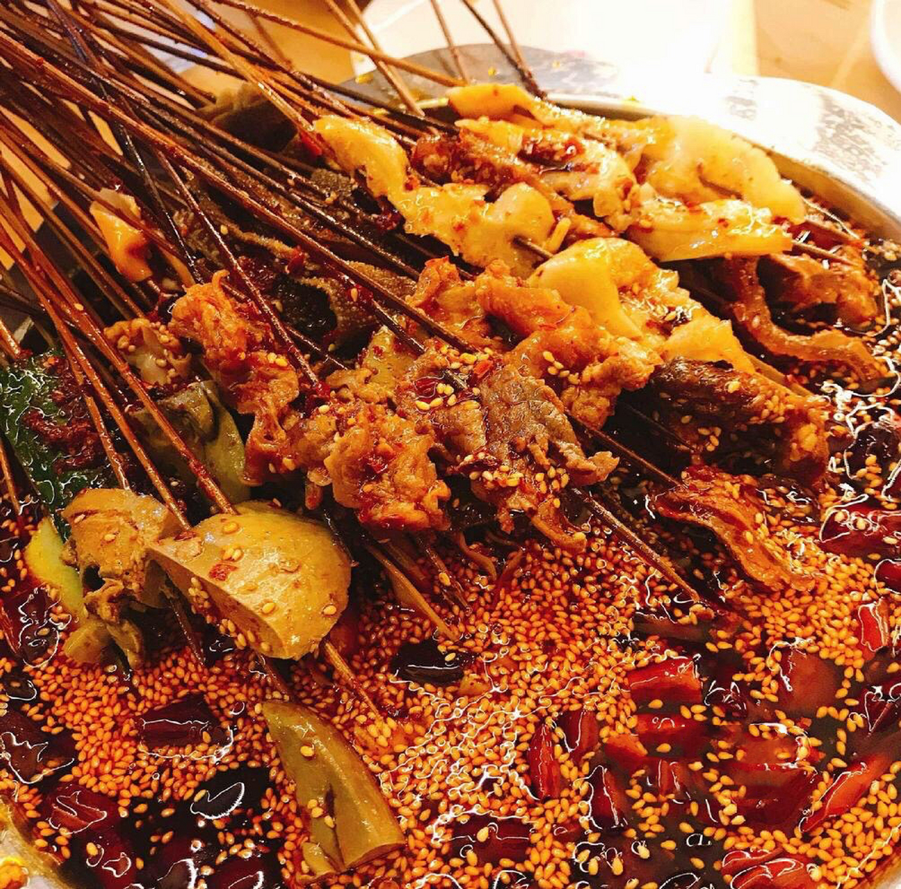 冷锅串串自制食材做法,学会即可摆摊: 96钵钵鸡(冷锅串串)开店专用