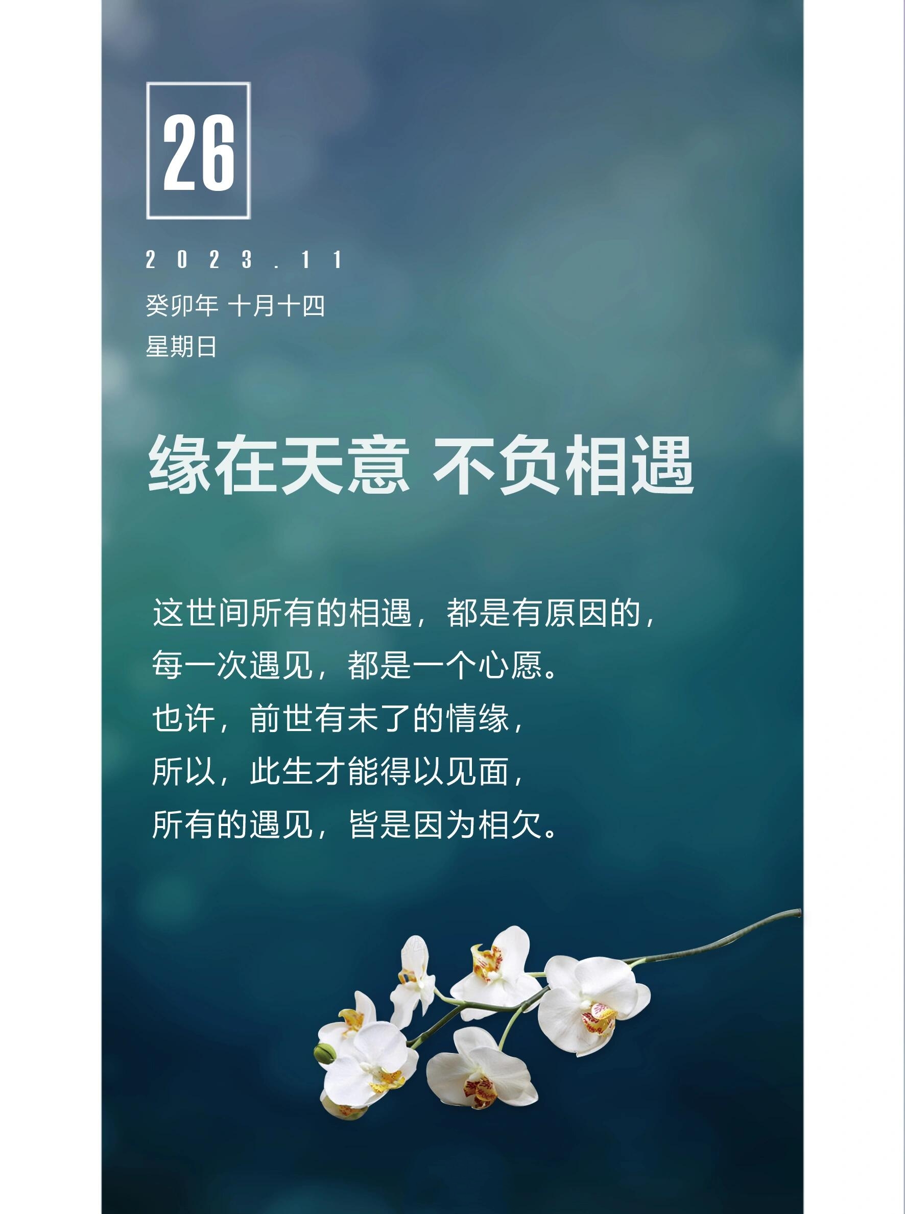 🍀缘是天意,份在人为,有愿才会有缘