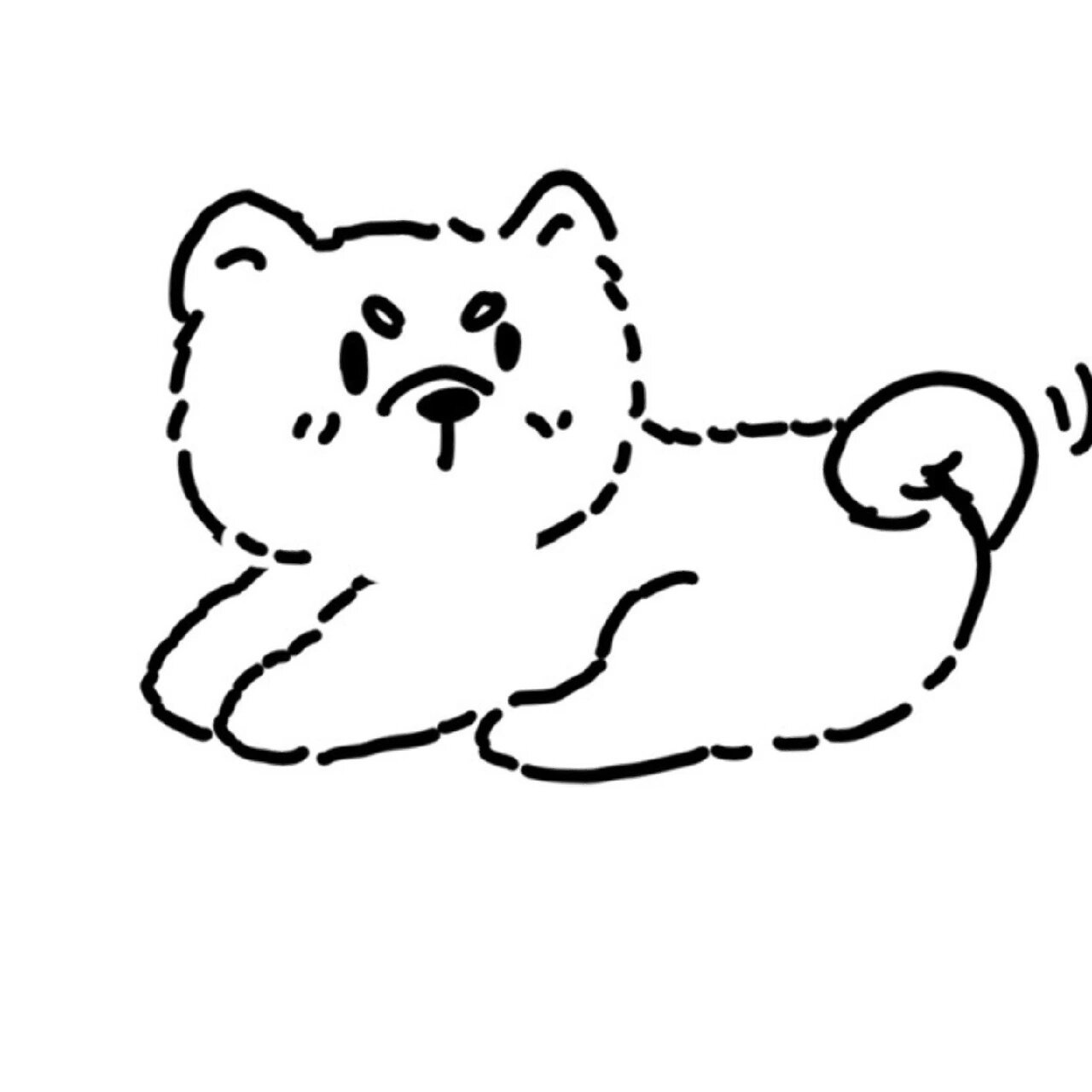 每天画一种小动物|狗狗系列15|中华田园犬 好爱咱中华田园犬0606