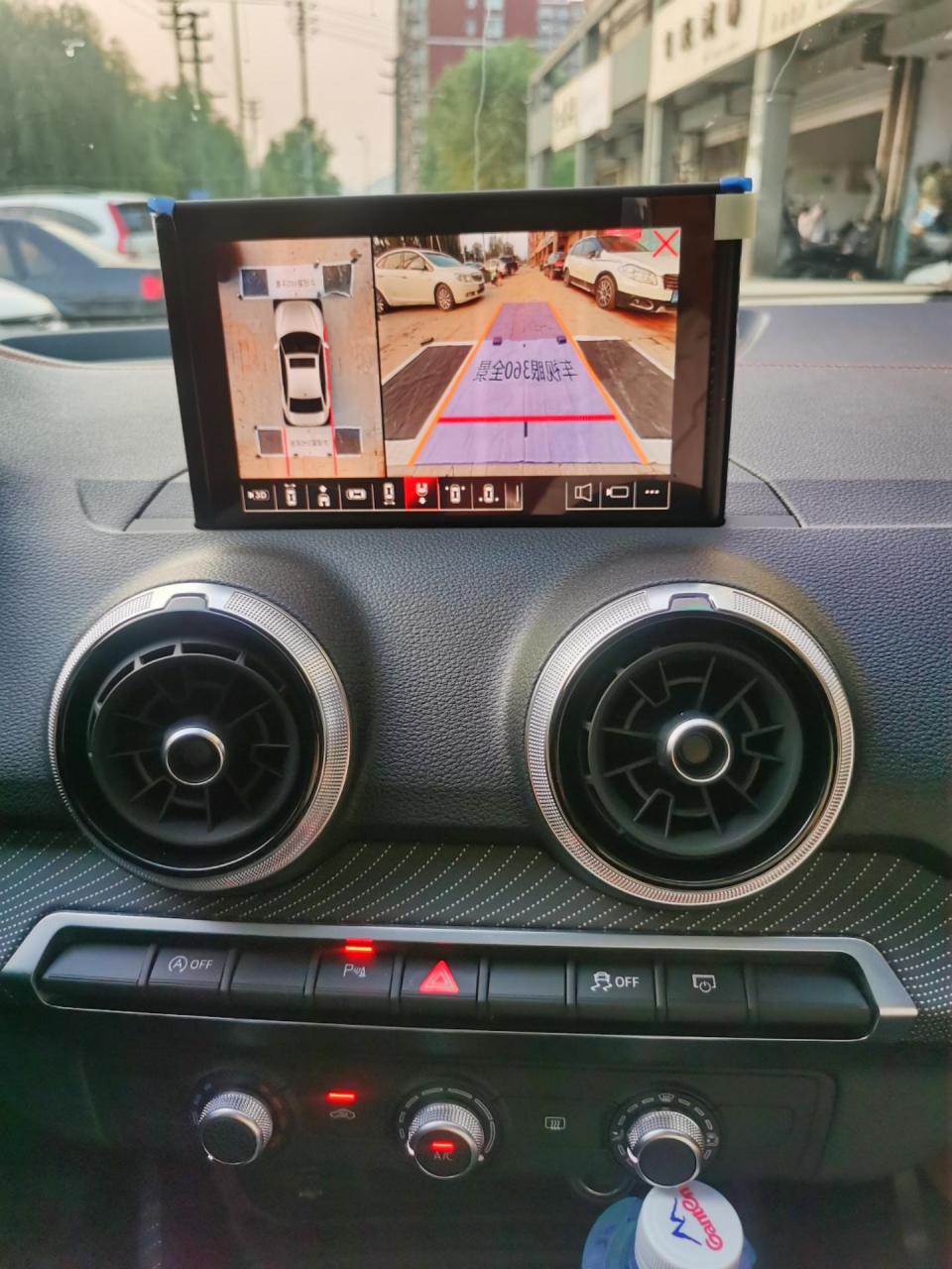 奥迪q2l,原车屏加装360全景行车记录仪