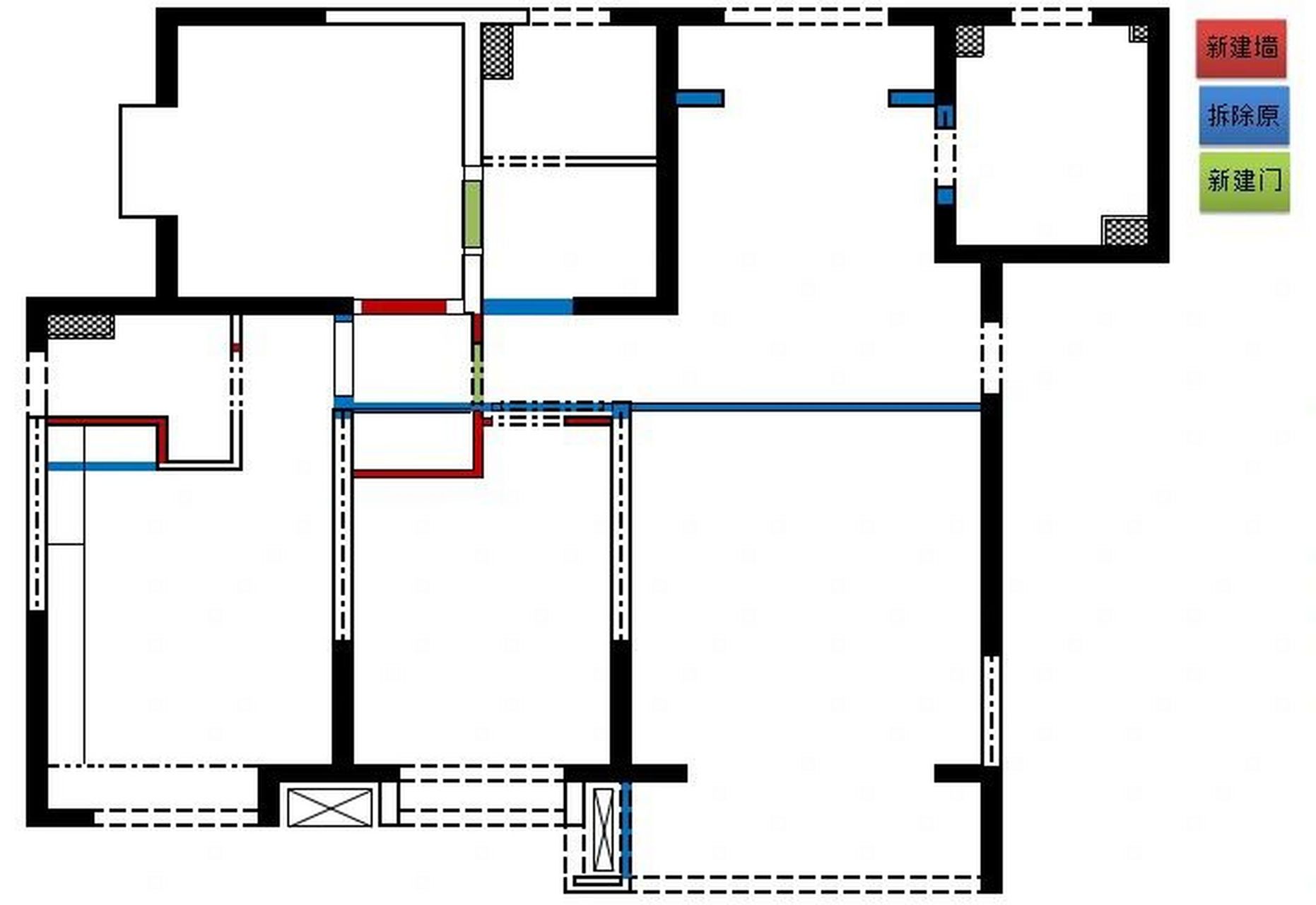 独一无二,用excel画出来的房屋设计图 适合自己才是最重要的,三室两厅