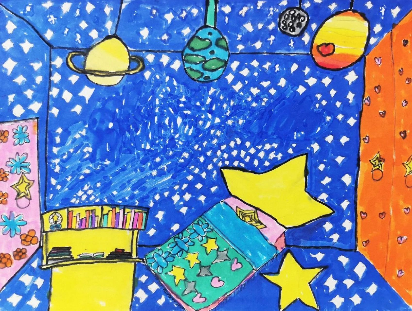 我的小天地| 三年级学生作品 画出你梦想中的房间吧～ - 166"我想