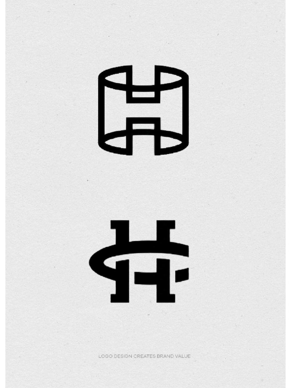 logo设计丨英文字母h创意简约标志 字母h品牌创意标志设计 作品仅限