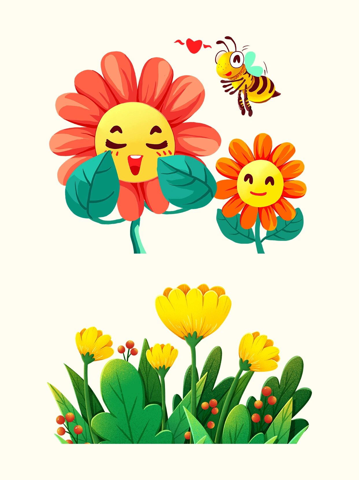 94【超可爱卡通花朵素材哦】94