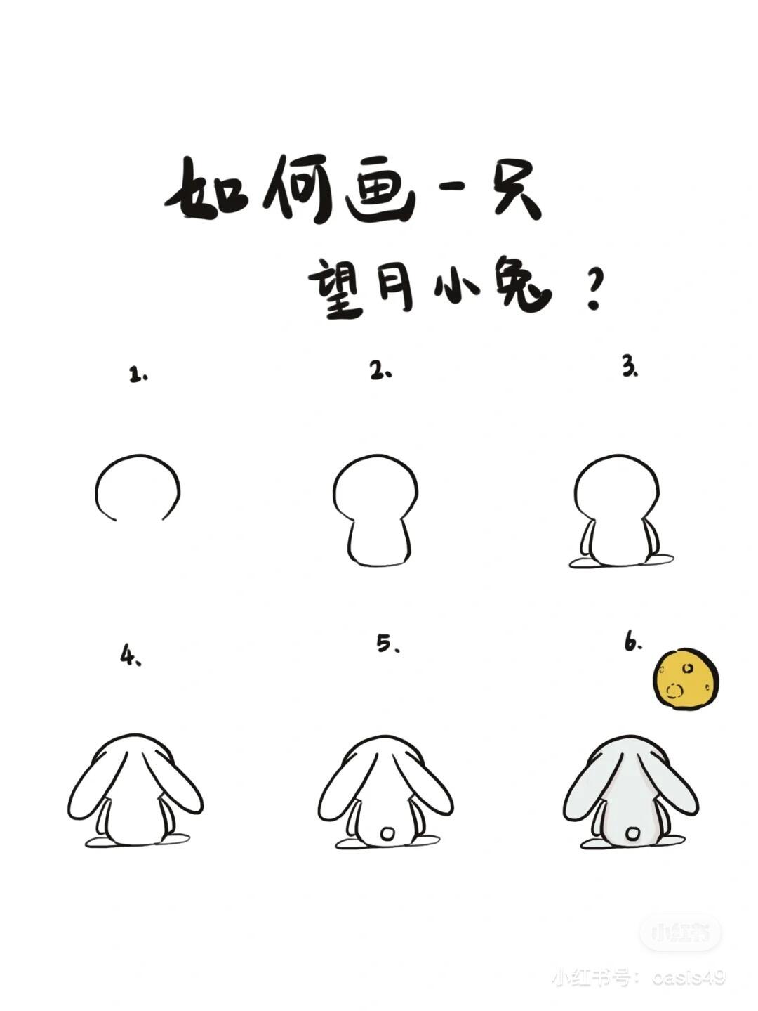画上小兔子的四肢,jiojio要支撑身体,所以要