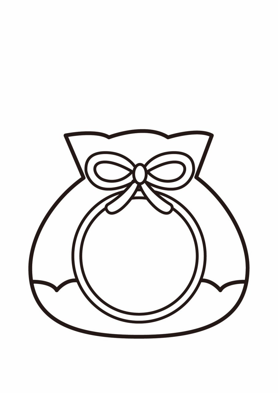 儿童画|福袋简笔画(可打印) 幼儿园福袋线稿高清可打印 #福袋# #福袋