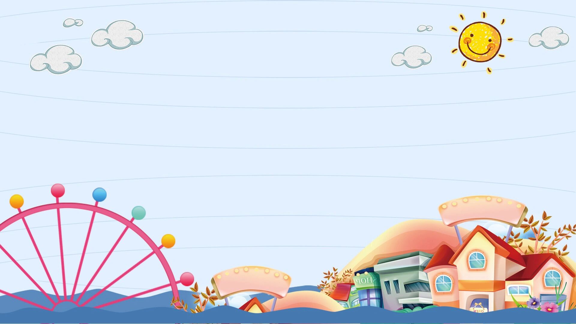 可爱卡通ppt背景图片合集