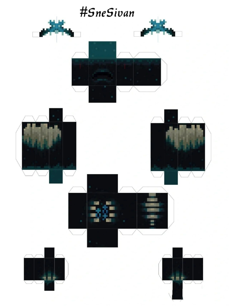 我的世界循声守卫图片(想要的拿走)