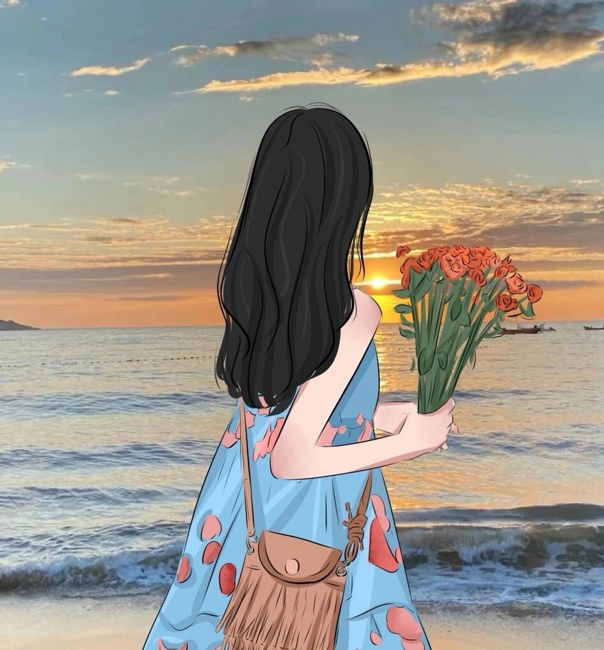 最近超喜欢的气质美女背影头像