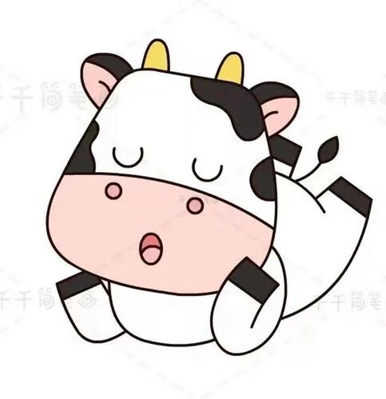 奶牛98图片在这里啦94  如果不能用可以百度搜索——奶牛卡通图片