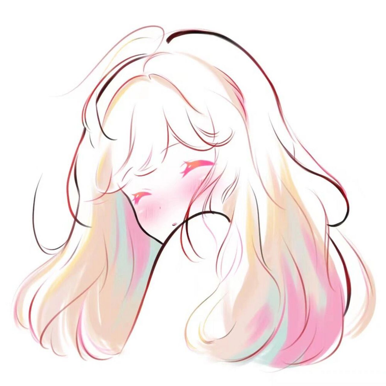 极简头像 · 喜欢是藏不住的! 真的太爱了  只能说美! 忍不住临摹