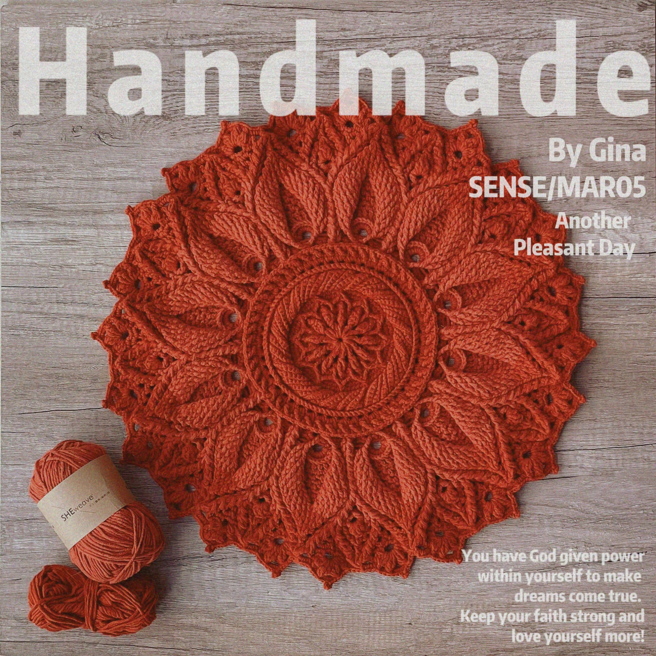 crochet 钩针乌丽塔浮雕垫(附图解)   钩针曼陀罗垫乌丽塔,来自俄罗斯