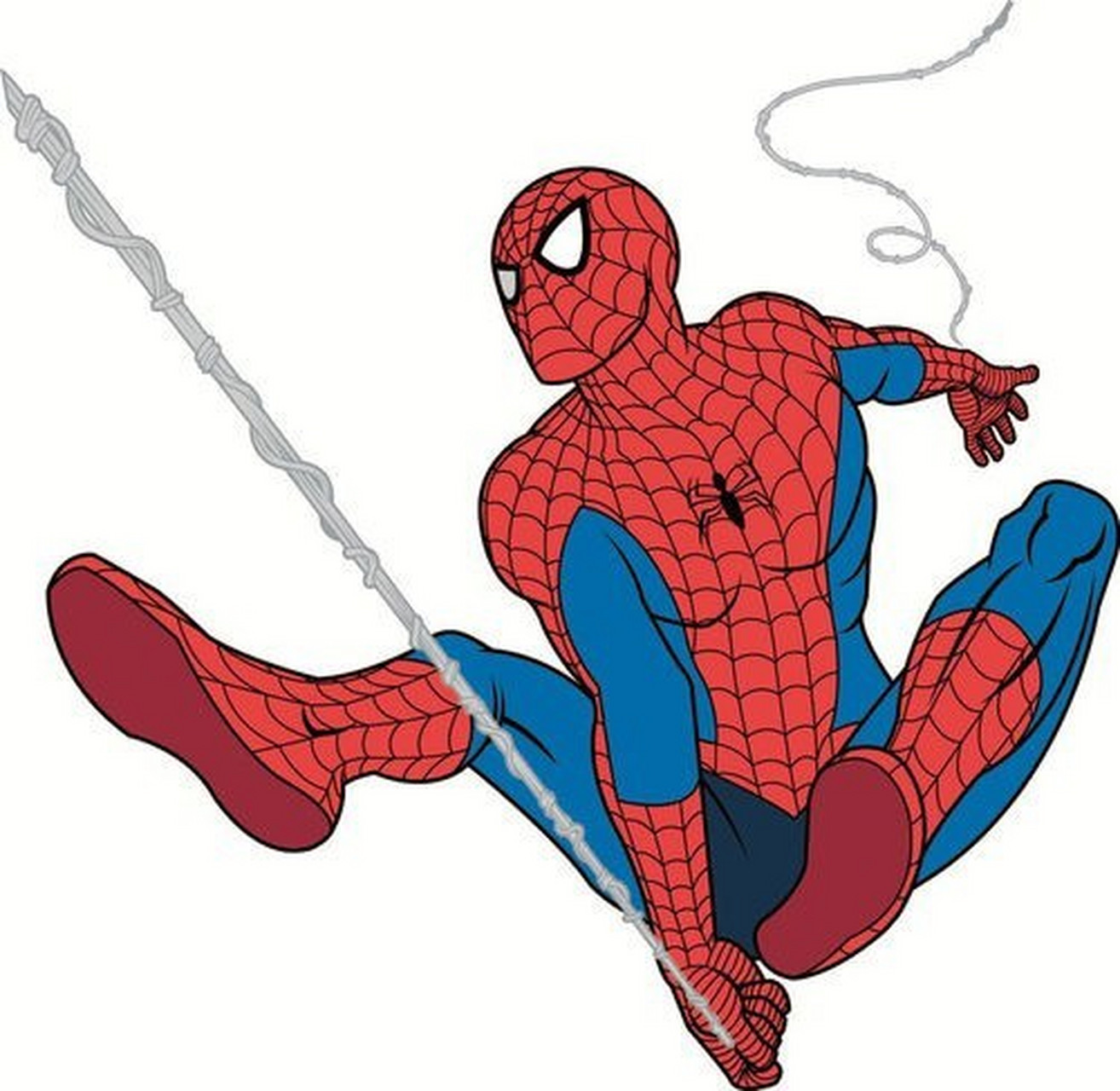 蜘蛛侠简笔画 哈哈哈简笔画