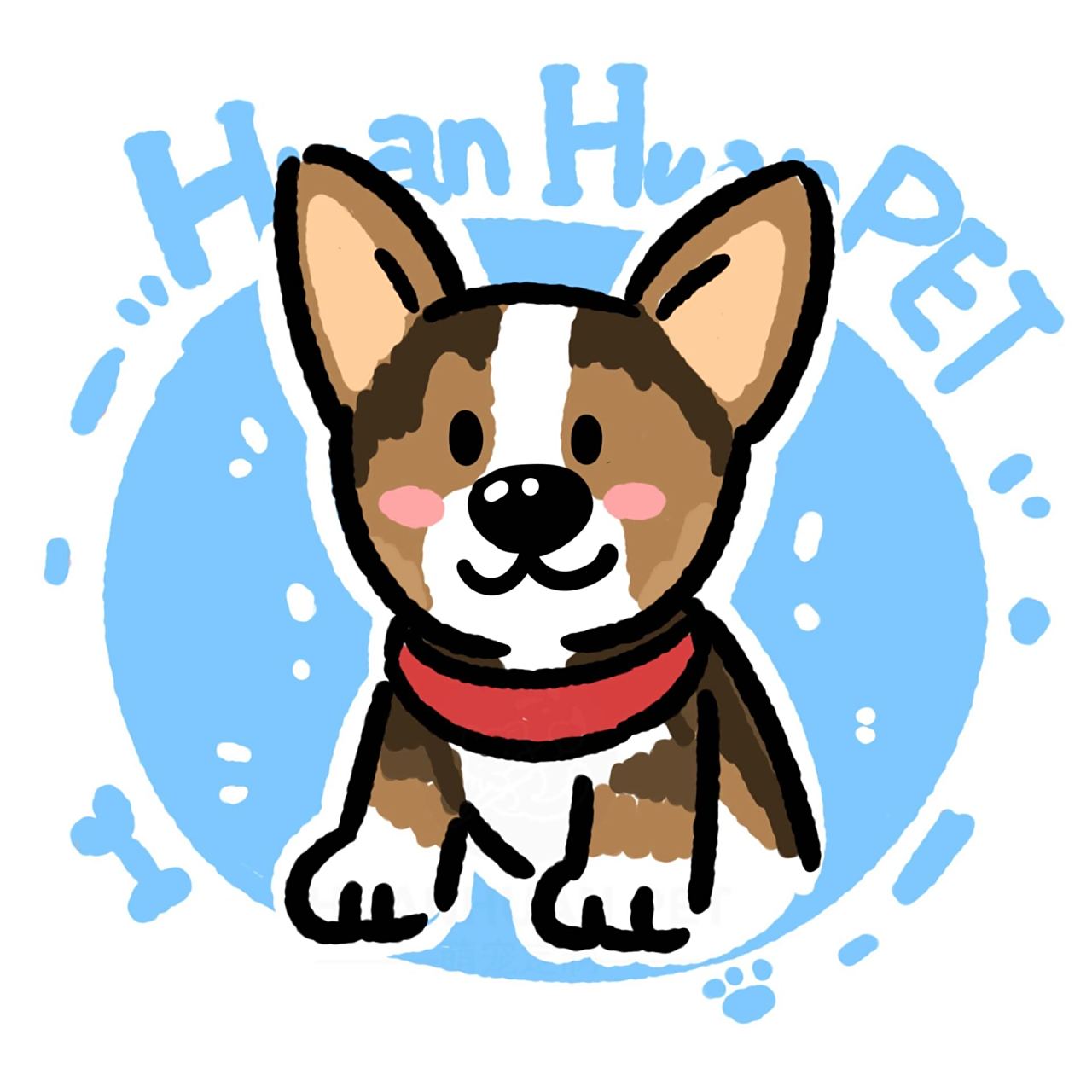 来一波q版狗狗涂鸦简笔画手绘头像合集 狗狗排排坐 	 #宠物头像##q版