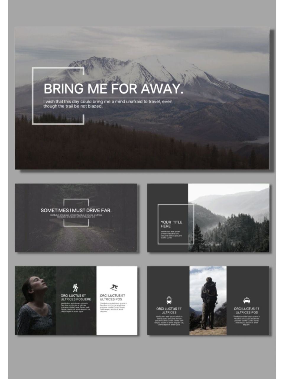 93[204]高级感创意ppt 灰色系高级创意通用ppt 	 页数 20 	 欧美风