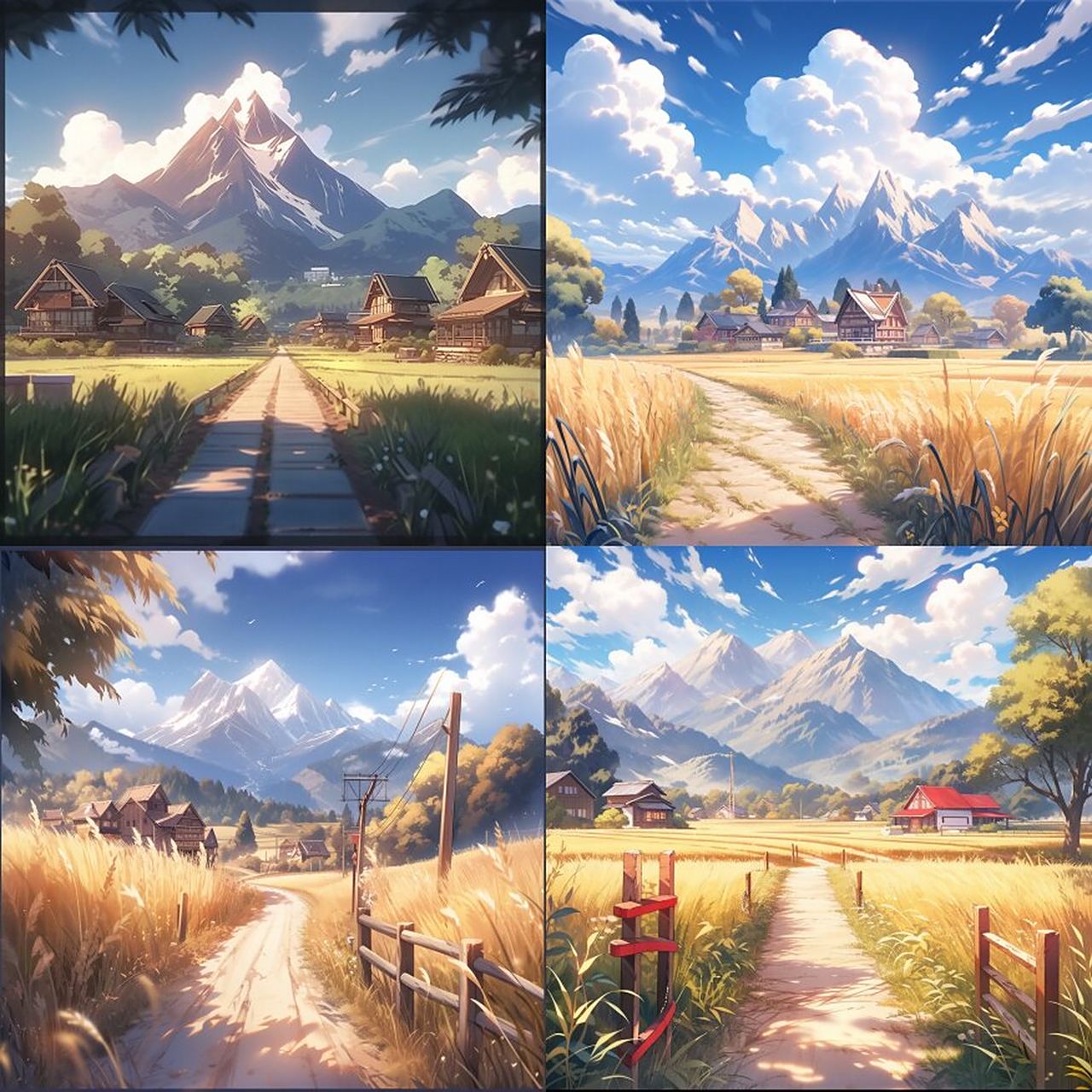 动漫乡村背景图可自取 动漫图|乡村|背景图|头像 02020202