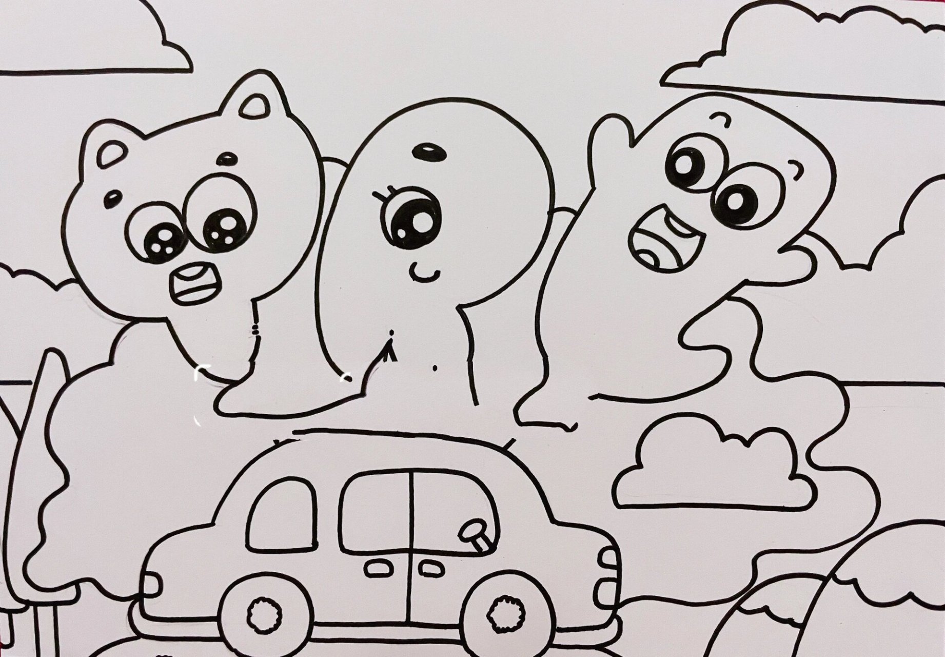 儿童画马克笔(拼音字母变化多)一年级