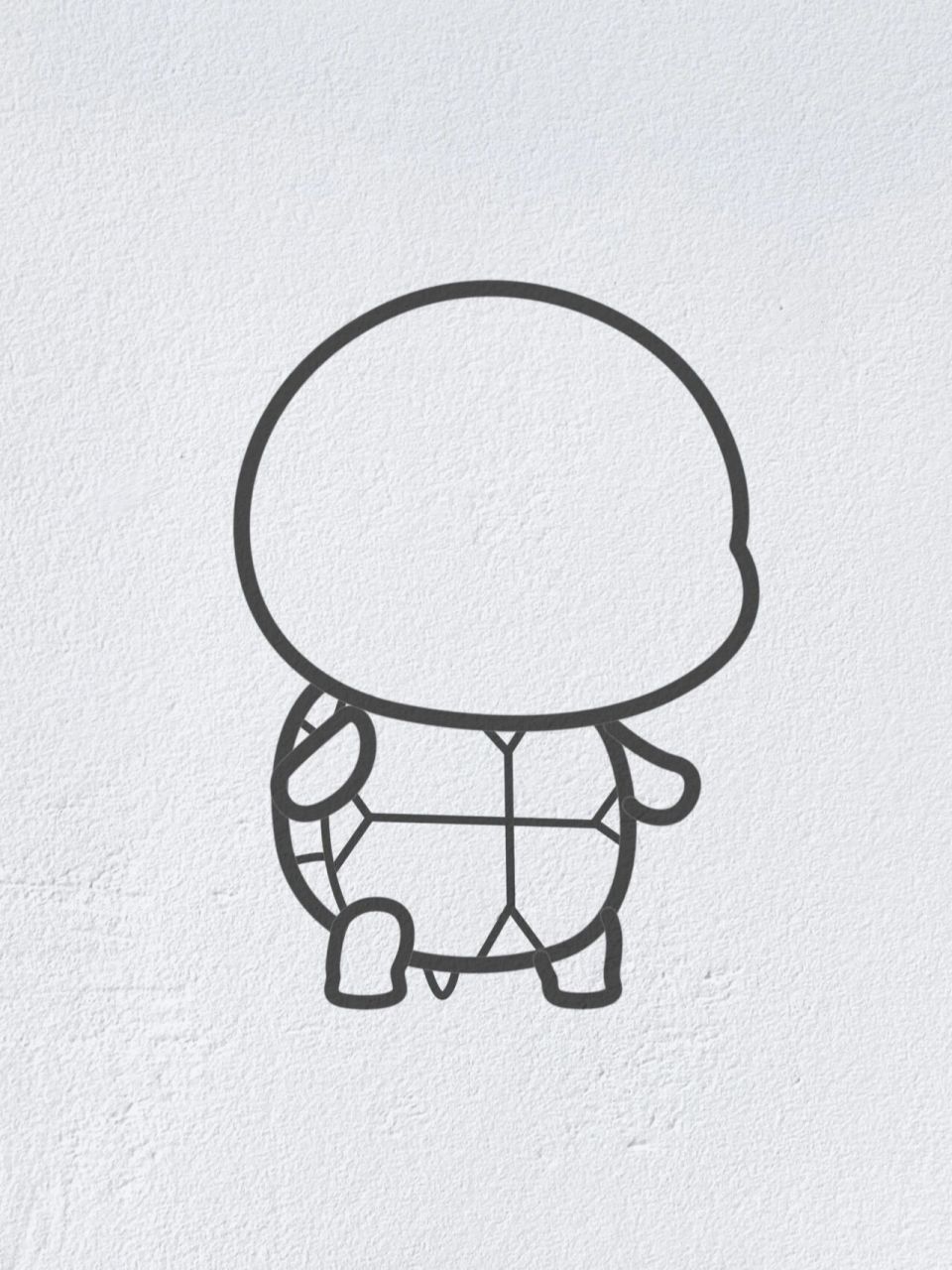 小乌龟简笔画 简单图片