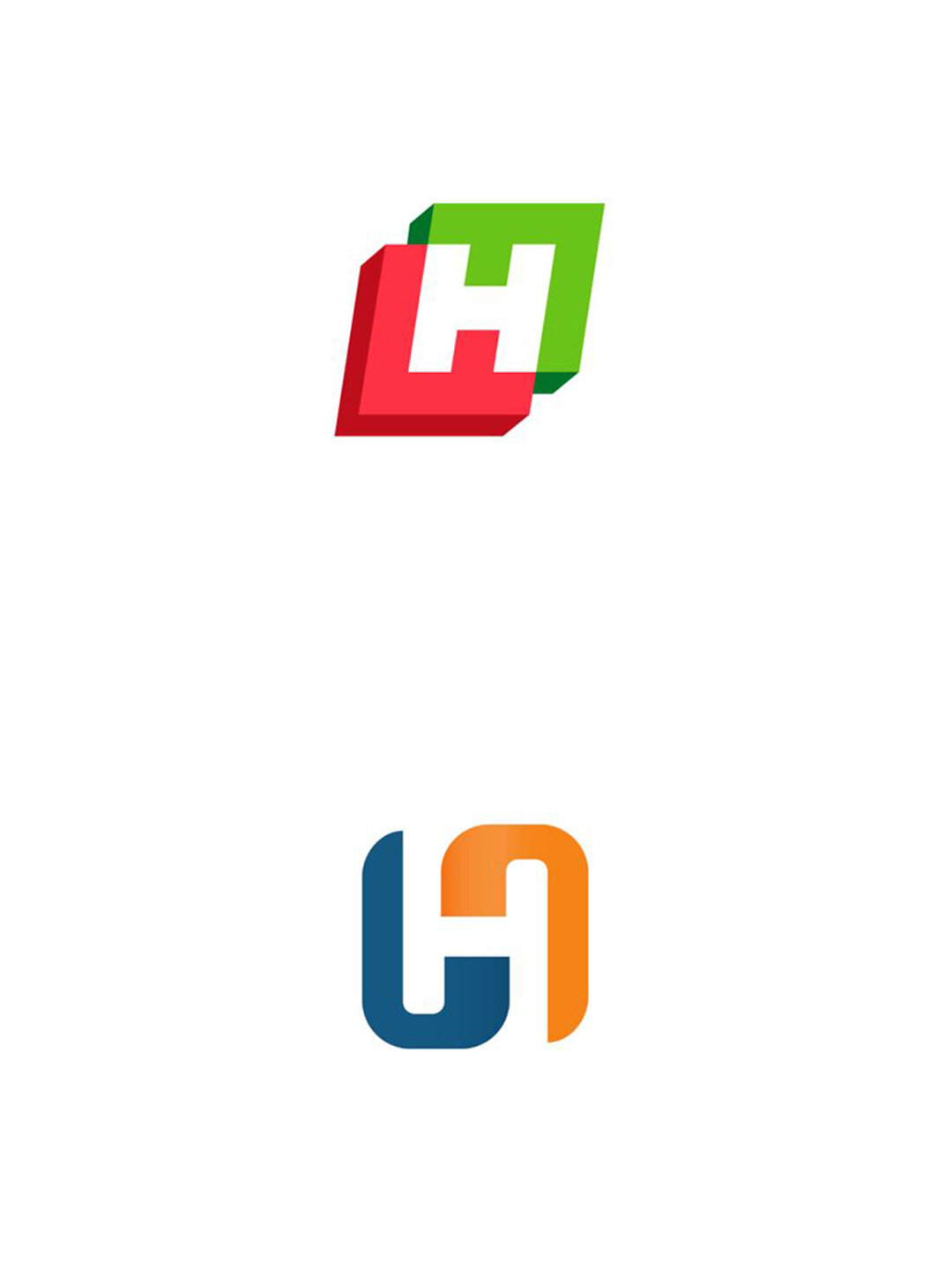 字母h logo设计创意灵感分享