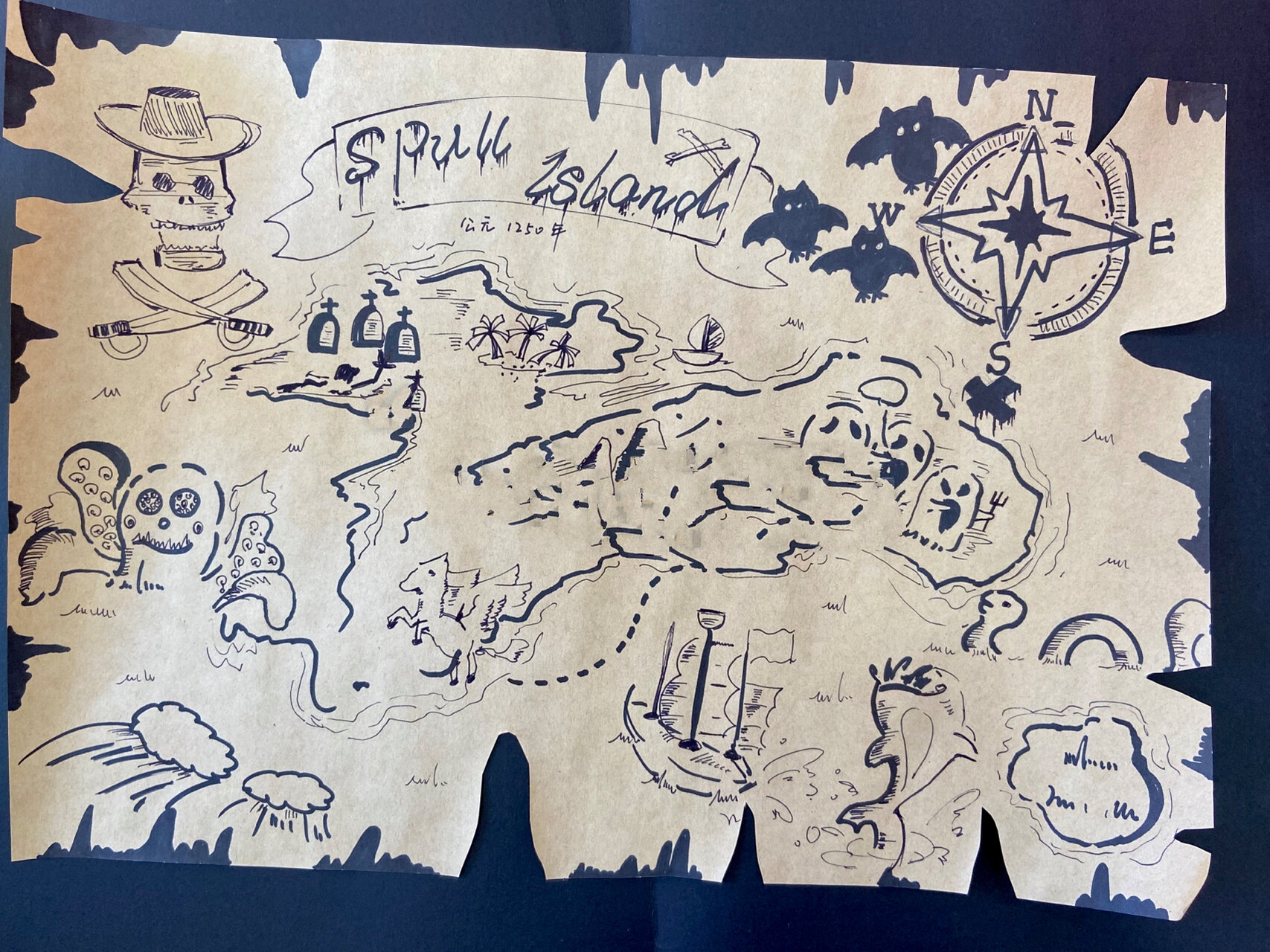 儿童创意美术-海盗藏宝图🏴‍☠️