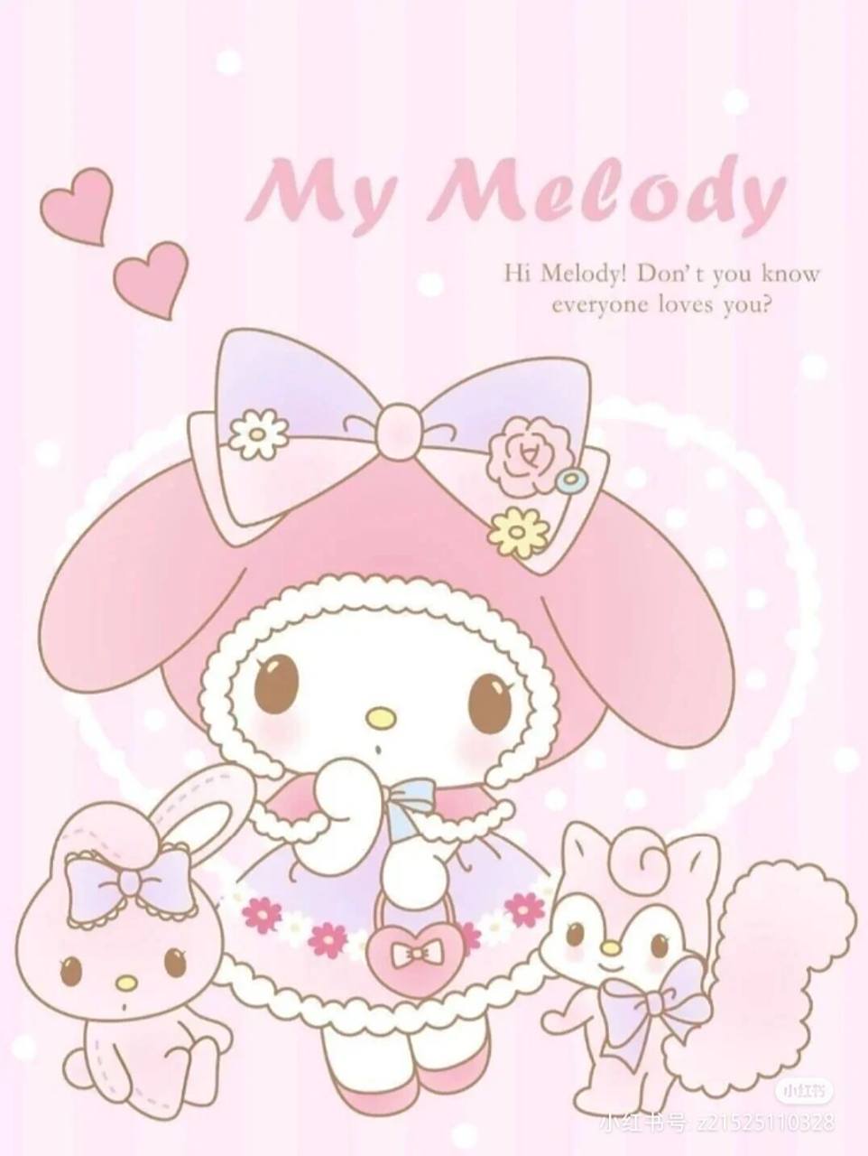 美乐蒂壁纸 头像 原创未知,图片来自多个方向,最后一张图原创作者☃