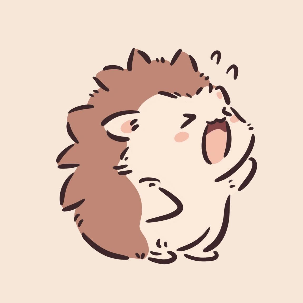 【刺猬简笔面教程】 简单五步教你画刺猬02