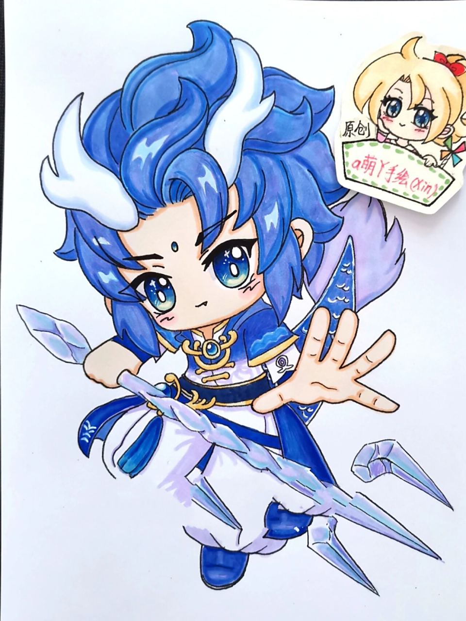 迷你世界新皮肤小龙人简笔绘画画的日常教程 原创(第63个) 迷你世界