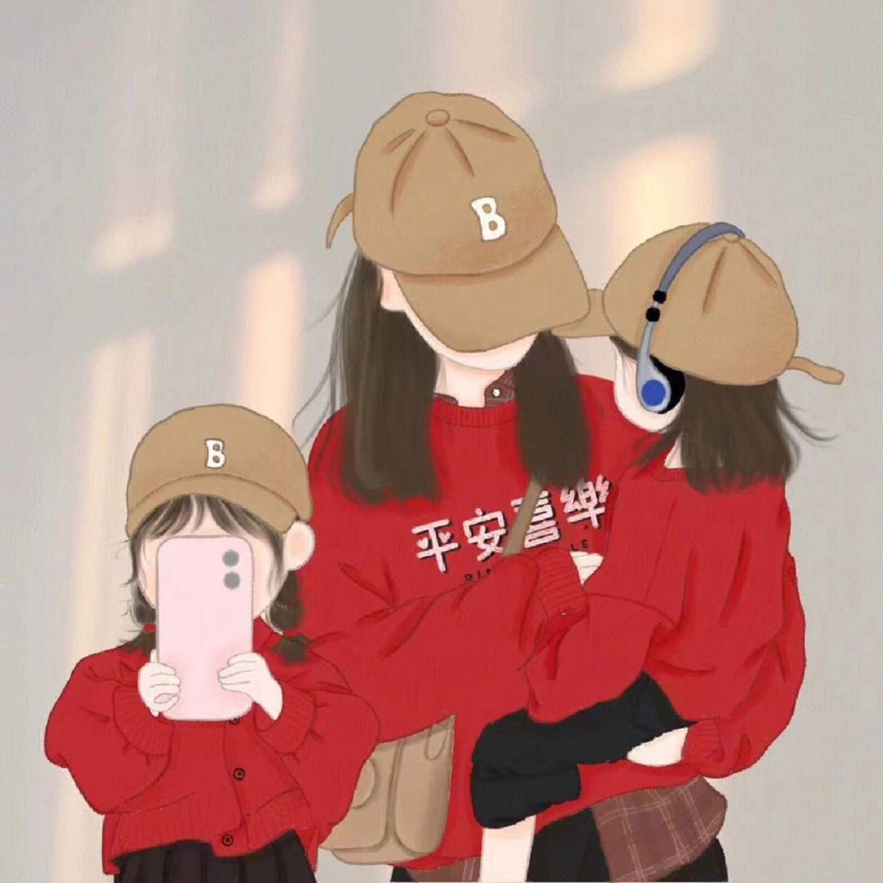 亲子头像 母子母女头像 太喜欢了