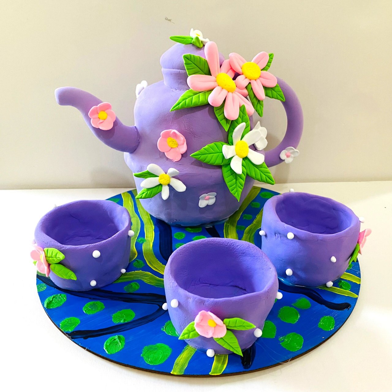 粘土手工《茶具》 1.