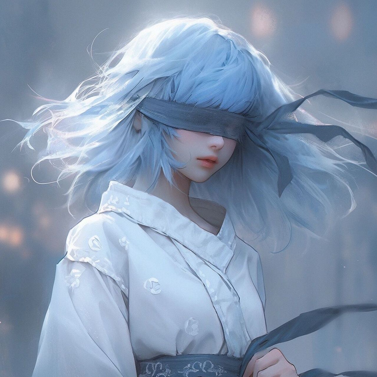 白色系列|蒙眼|女头    禁欲系