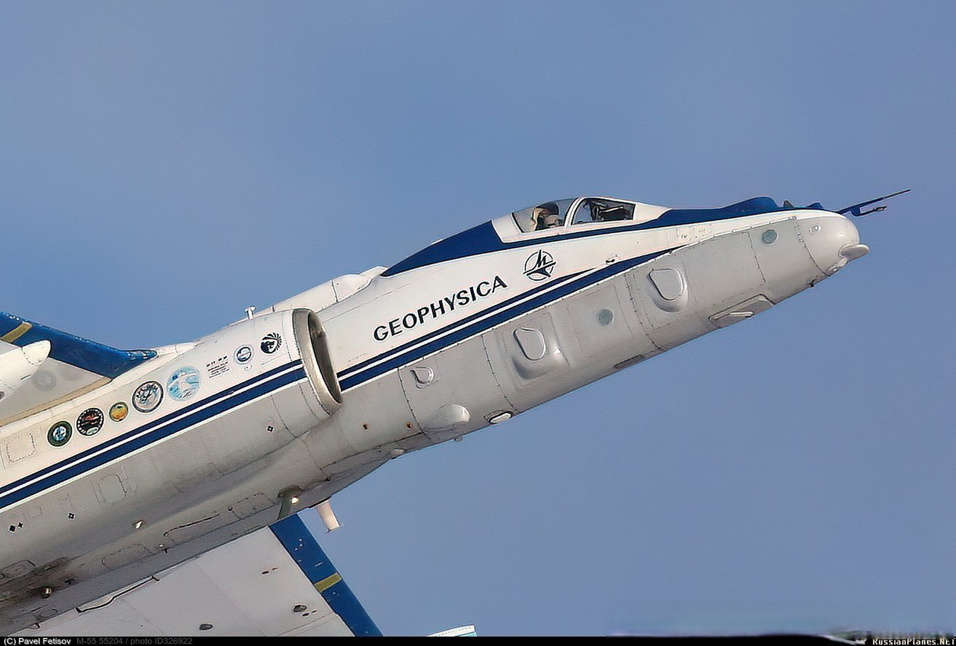 挂载ukr通用侦察吊舱的米亚西舍夫m-55高空侦察机,茹科夫斯基