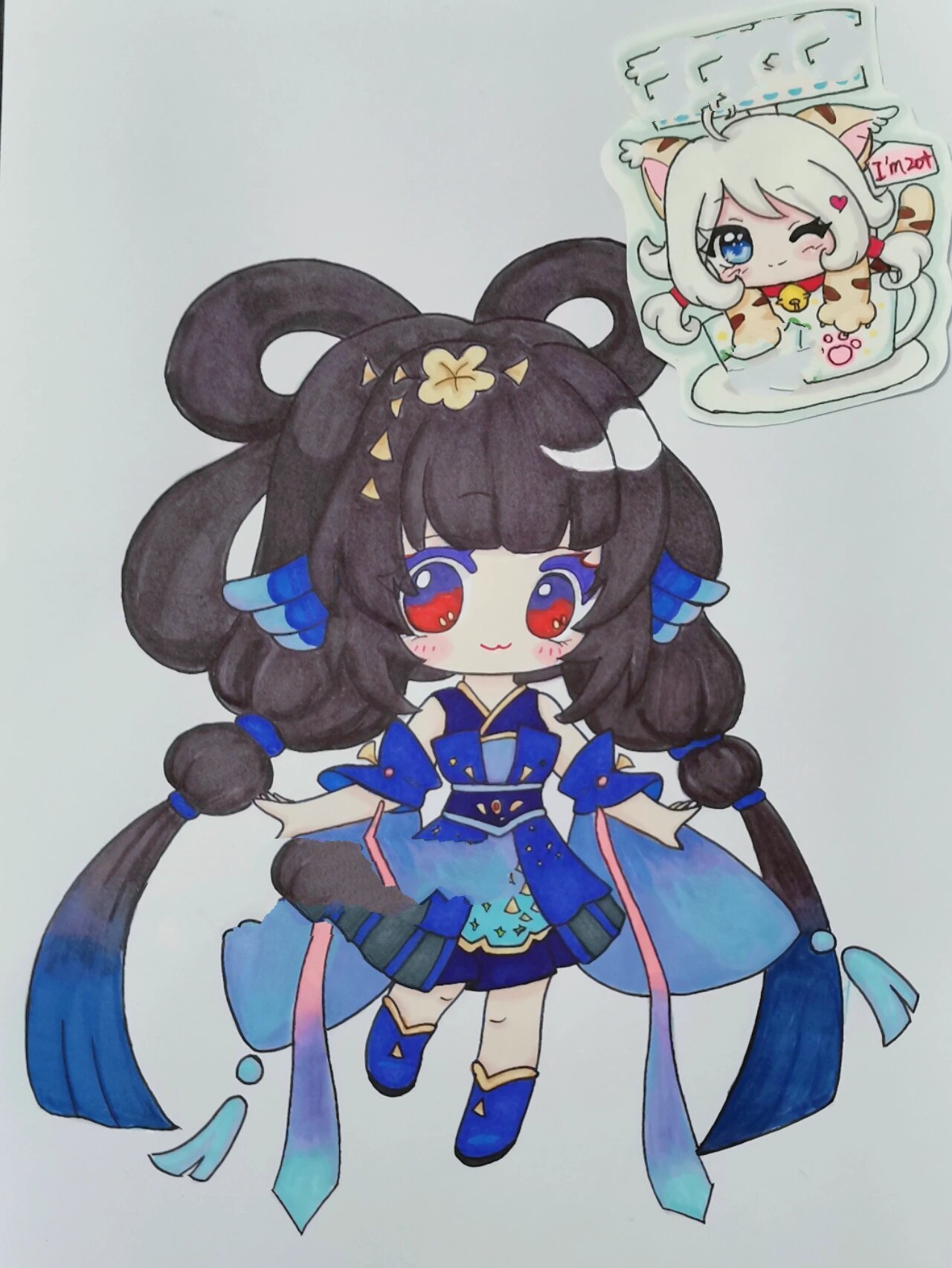 迷你世界莺初画画的日常手绘儿童简笔画教程