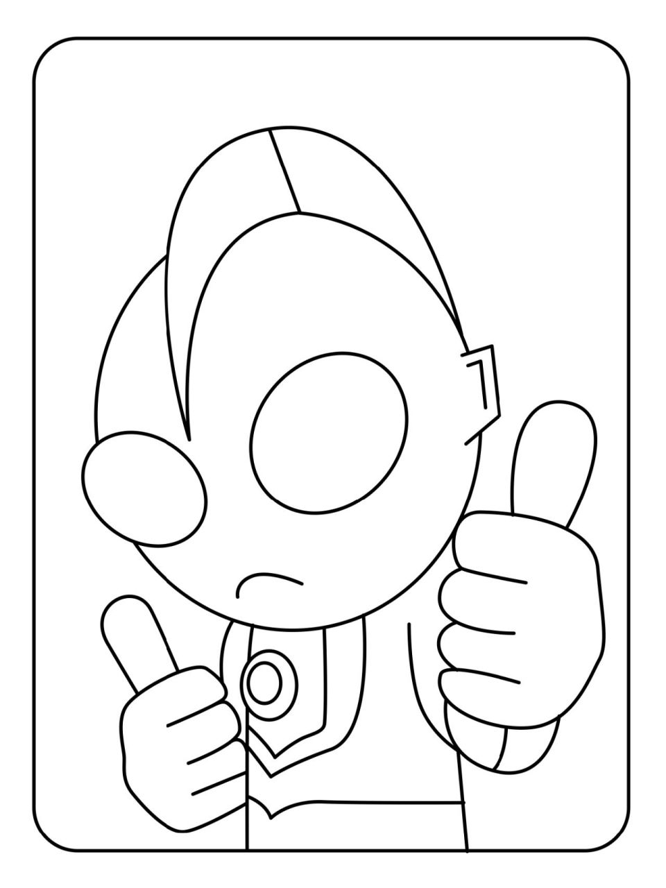 97卡通奥特曼简笔画涂色|全素材120张  用涂色的方式培养孩子的想象