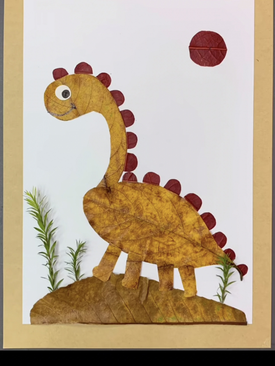 幼儿园创意美术—树叶画 超级简单的树叶画~宝妈可以在周末陪孩子一起