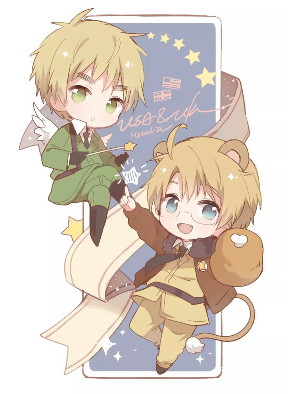 漫画考级五级动漫男生双人练习