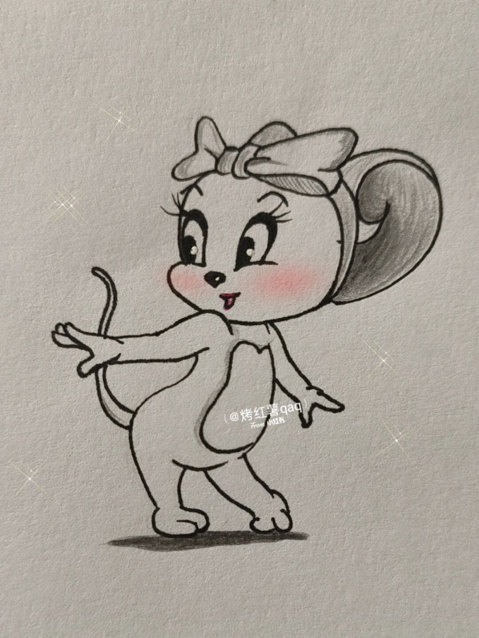 简笔画教程# #猫和老鼠##创作热爱者计划