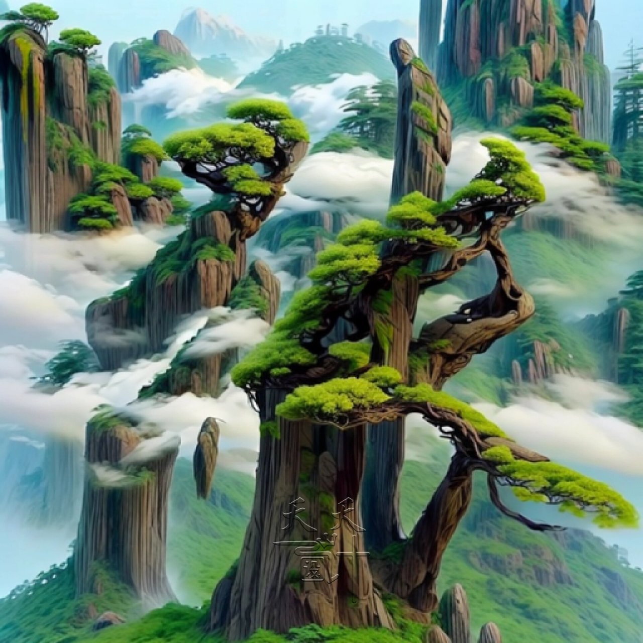 很有意境的山水画头像来啦