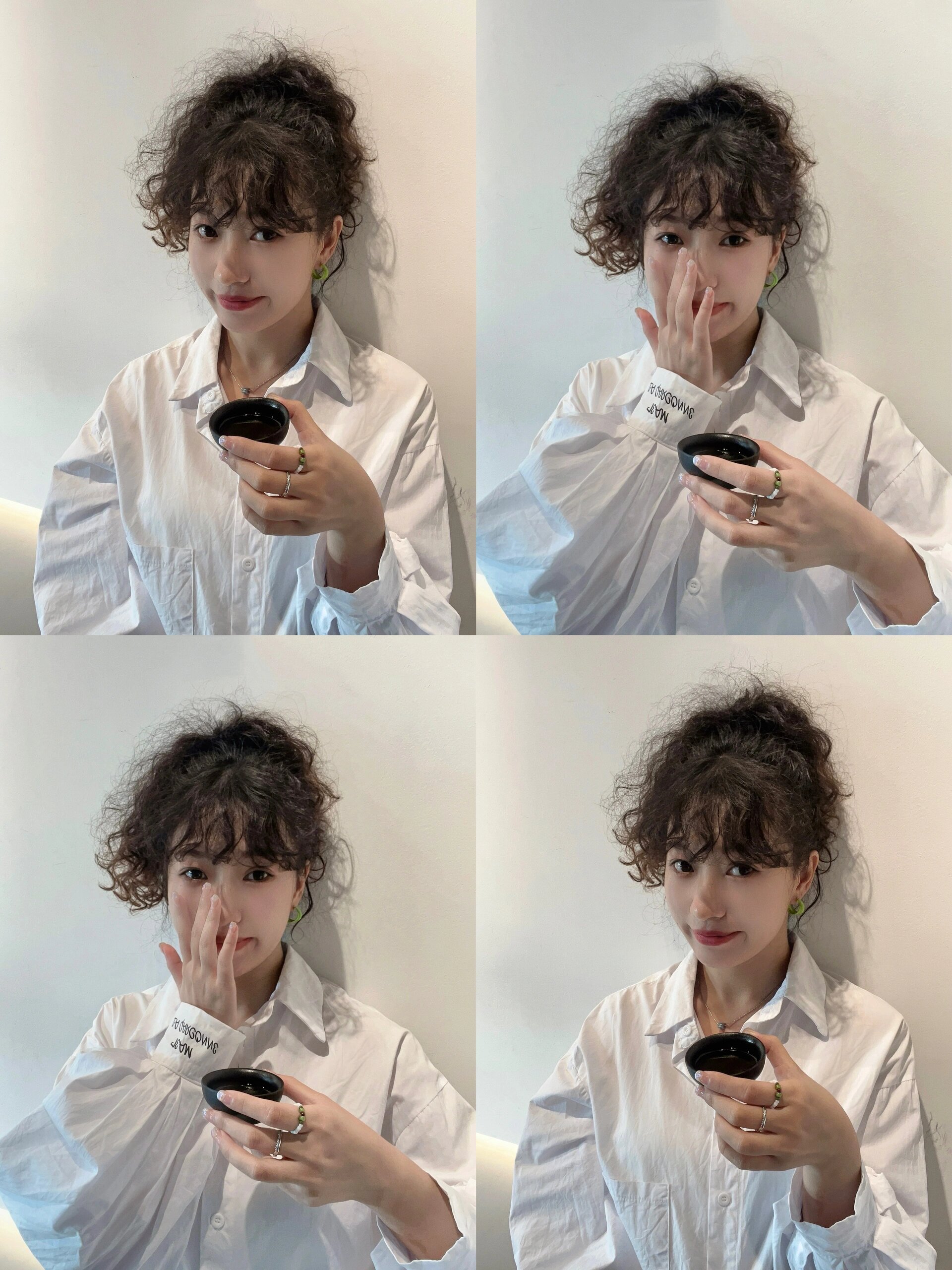 扎起来的羊毛卷