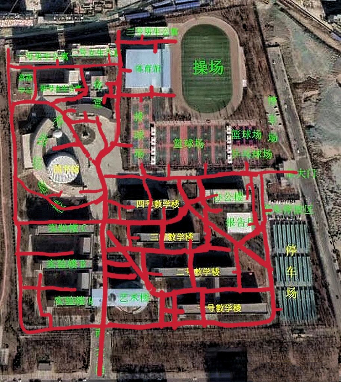 银川九中新生看过来 银川九中占地316亩,很容易迷路 第一张是我在当时