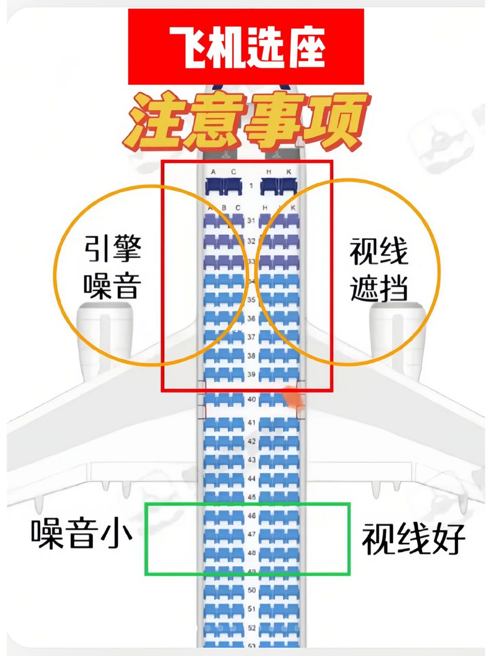 是谁坐飞机还不会选座位7575整理了一些选座小技巧~速速96住!