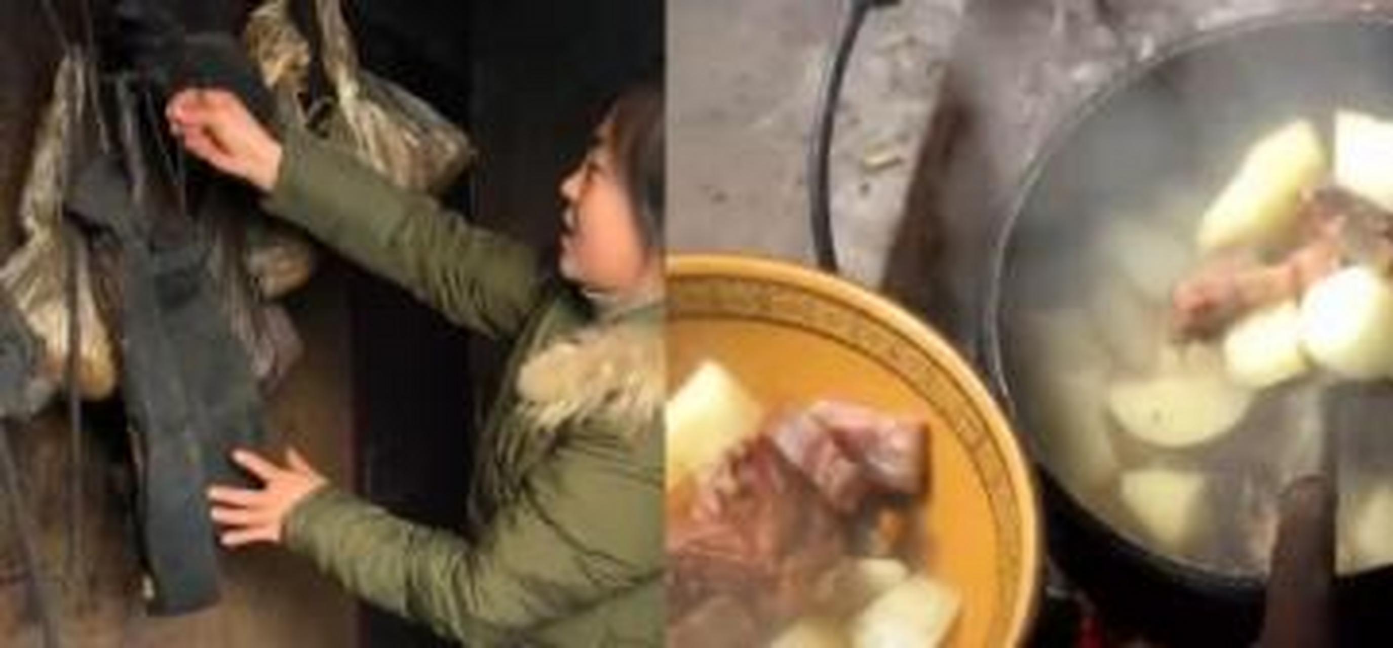 【女子拿出两块黑腊肉准备炖,网友疑惑"能吃吗",结果瞬间被打脸】12月