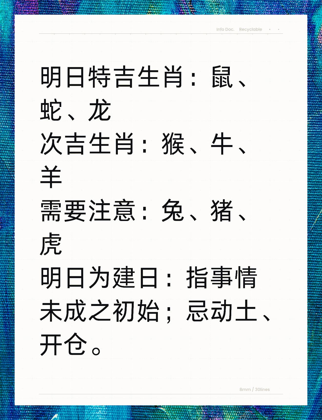 明日特吉生肖运势12月(明日十二生肖运势早知道)
