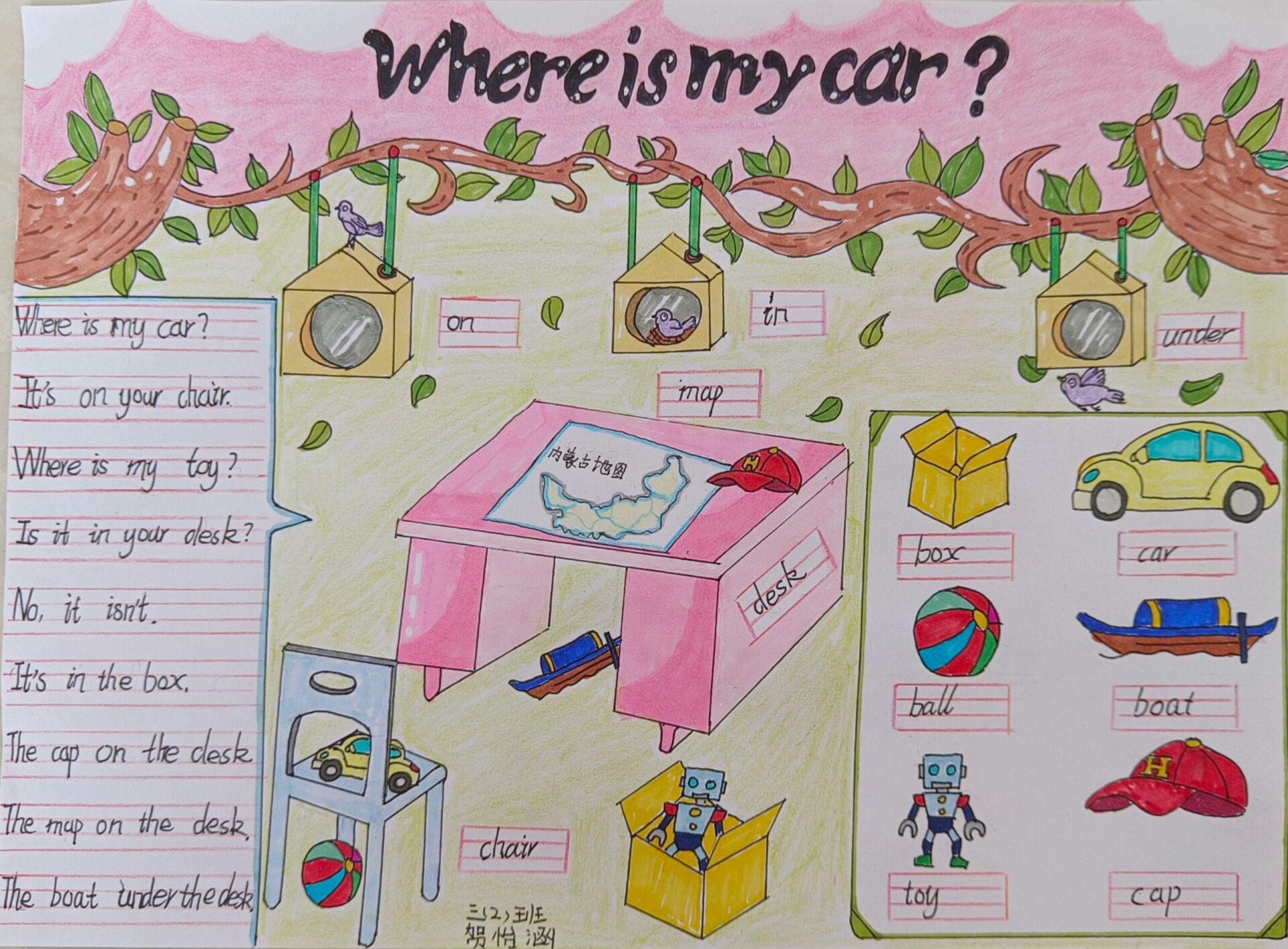 三年级下册英语四单元小报@圈圈悟一的动态