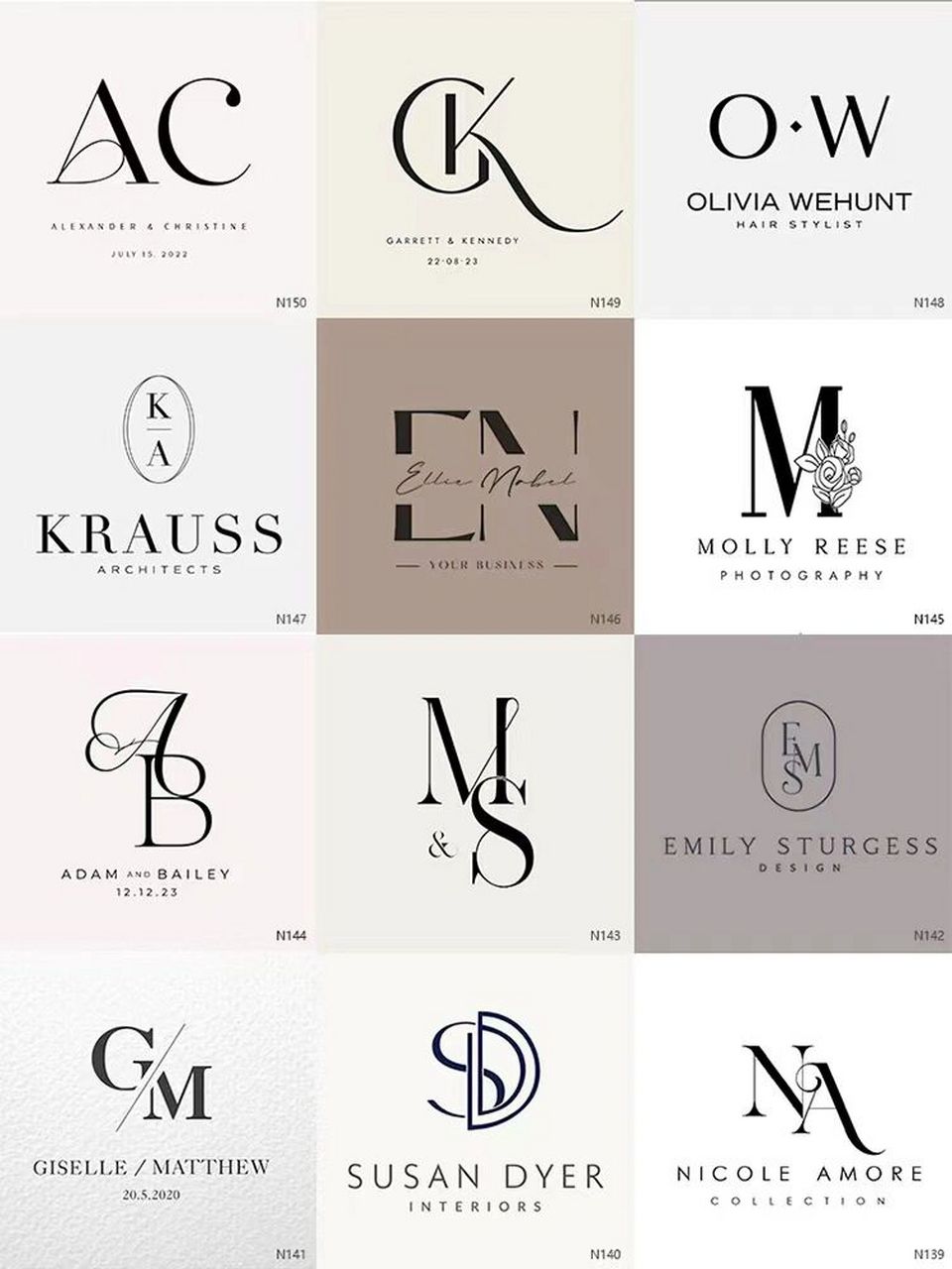 线条感英文字母logo设计简约耐看清爽大气 #字母logo# #logo设计