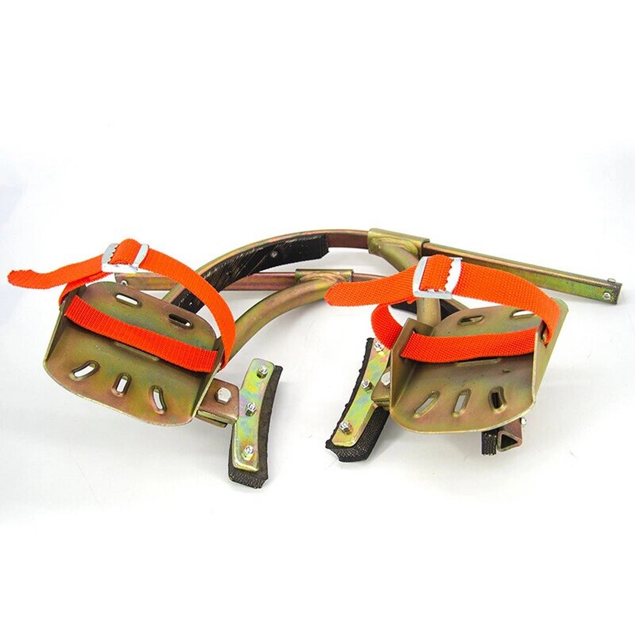 电力工作人员在攀爬水泥杆时会用到脚扣这一攀登神器,脚扣又称探排