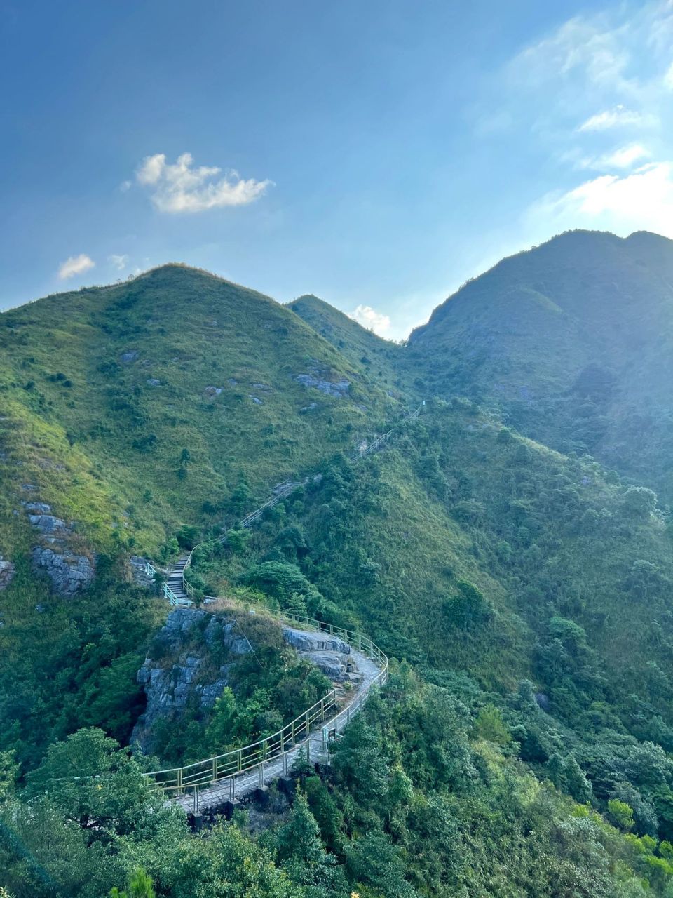 广东梅州|阴那山|爬999步天梯,登顶日落 登顶后的日落 是大自然赋予的