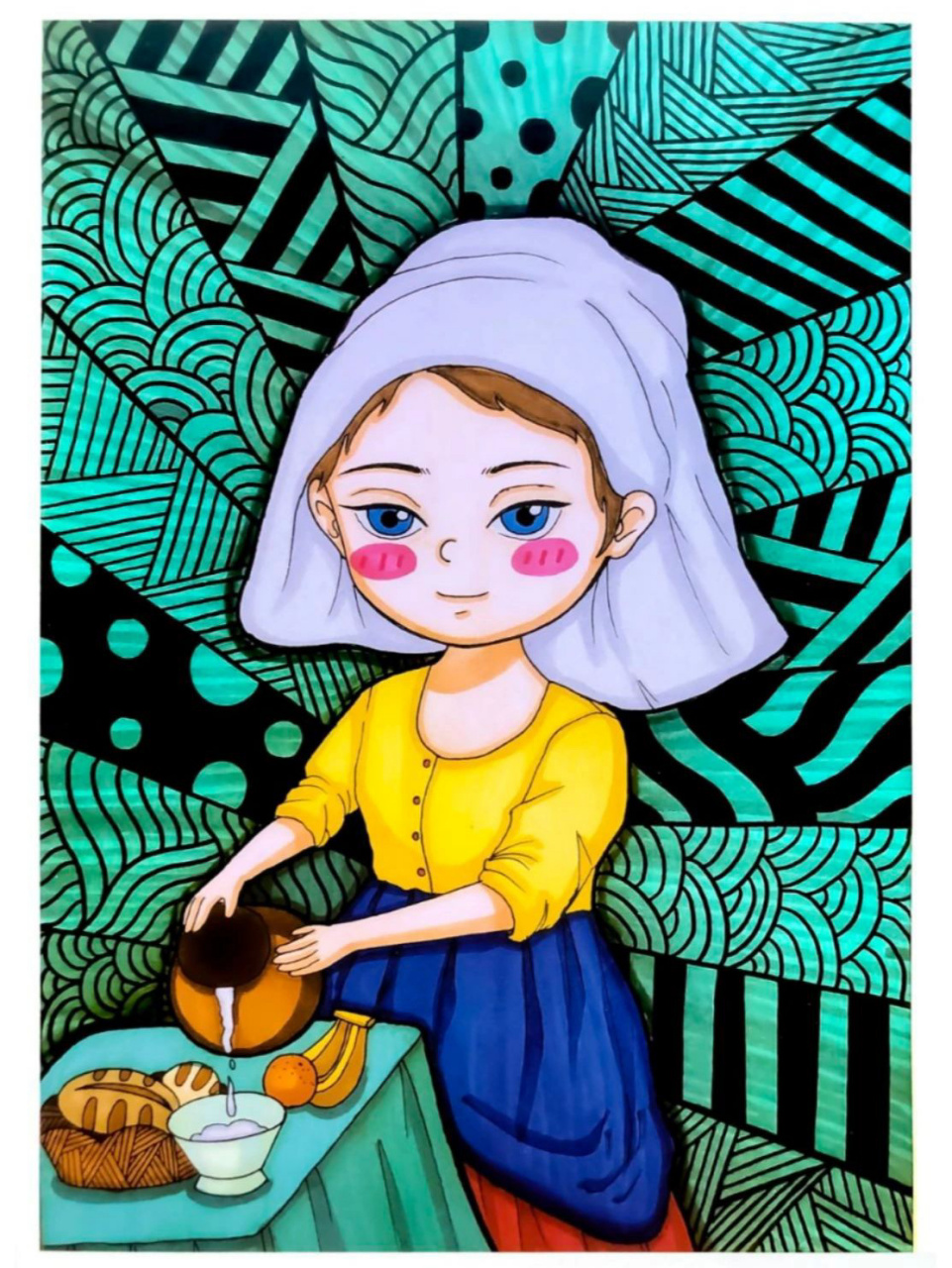 儿童画素材98世界名画卡通版～漫画分享98 95觉得很有用|分享一