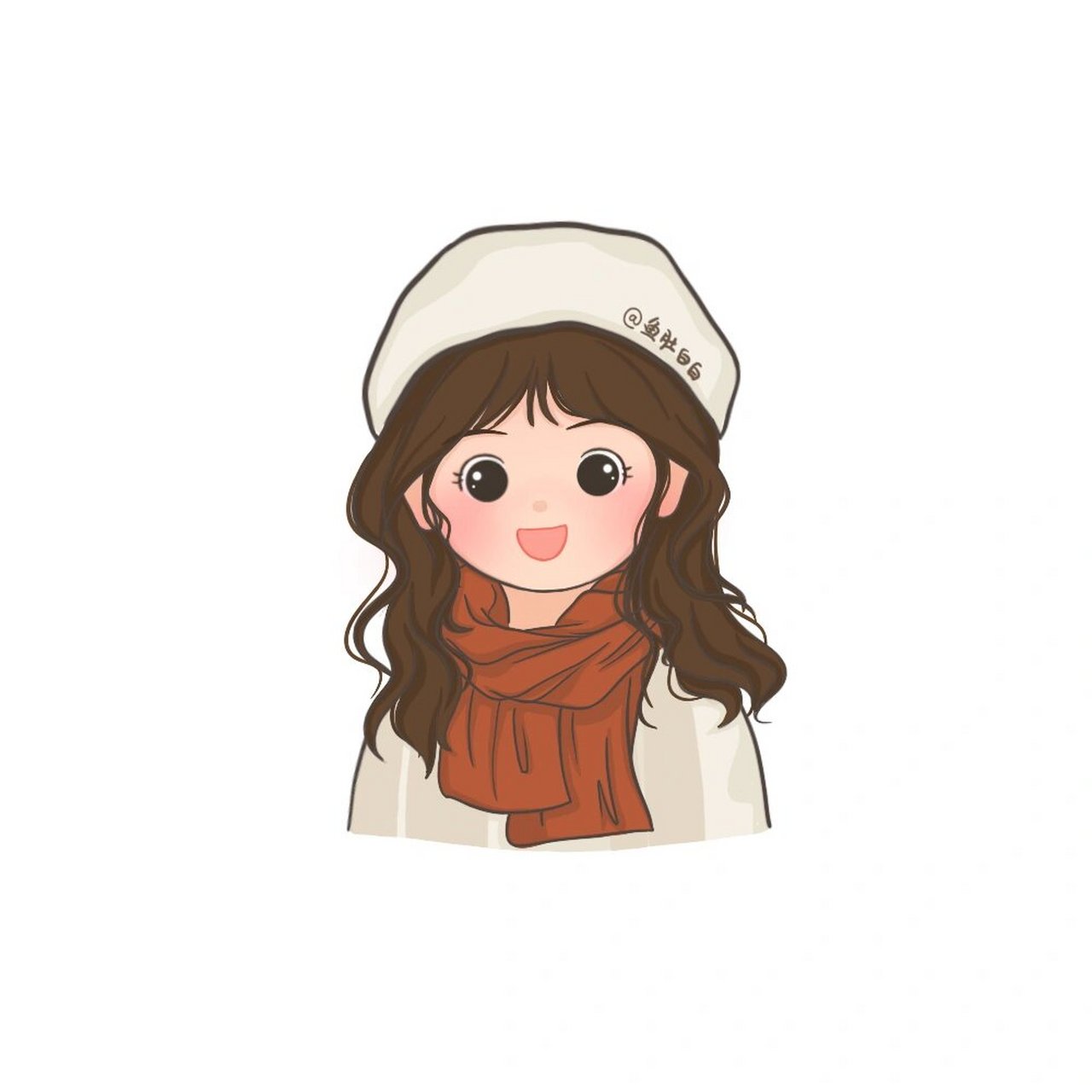 q版头像 |秋冬带围巾氛围感女生头像 这个冬天一定要买一条好看的围巾